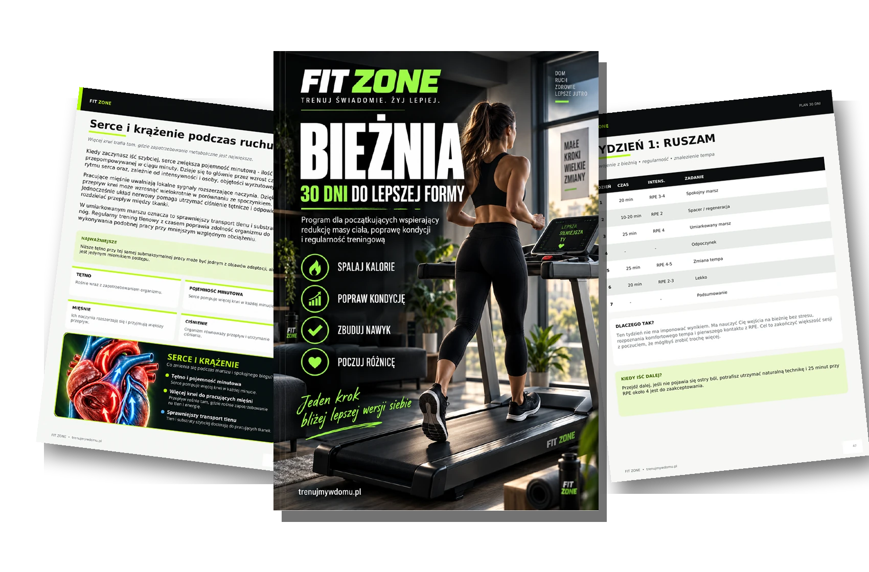 Program Fit Zone Bieżnia 30 dni do lepszej formy – okładka i fragmenty